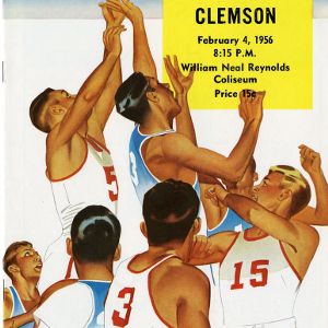 Program, Men's basketball, North Carolina State versus Clemson, 4 February 1956