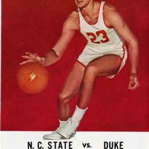Program, Men's basketball, North Carolina State versus Duke, 14 February 1956