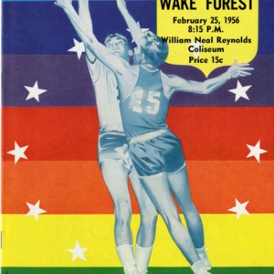 Program, Men's basketball, North Carolina State versus Wake Forest, 25 February 1956