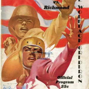 Program, Football, North Carolina State versus Richmond, 18 November 1944