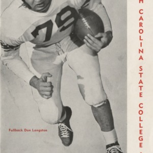 Media guide, Football, North Carolina State, 1953 season