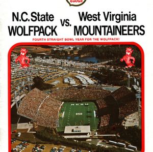 Program, Football, North Carolina State versus  West Virginia, 31 December 1975
