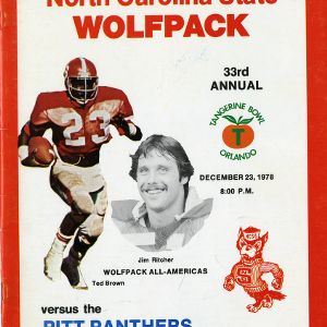 Program, Football, North Carolina State versus Pittsburgh, 23 Decemeber 1978