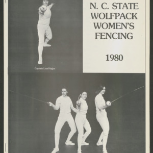 NC State Women's Fencing Media Guide, 1980