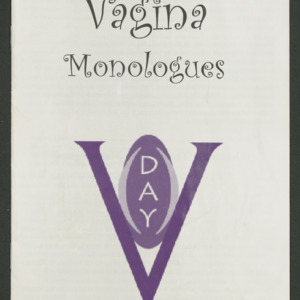 Program for "The Vagina Monologues", 2001