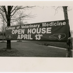 College of Veterinary Medicine Open House sign