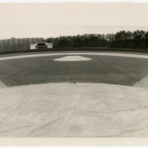 View of Doak field from home plate