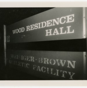 Wood Residence Hall Sign