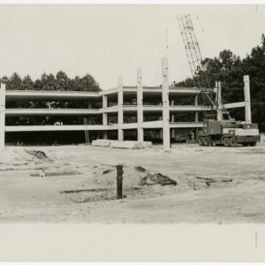 Construction on parking deck