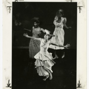 Three of North Carolina State University's Dance Visions perform on stage