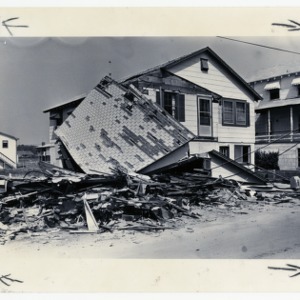 Home damaged by Hurricaine Diana at Carolina Beach
