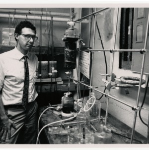 Dr. Barlaz in the experimental incubation room