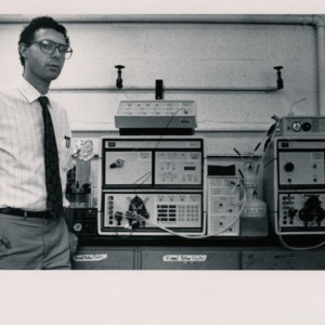 Dr. Barlaz in the experimental incubation room