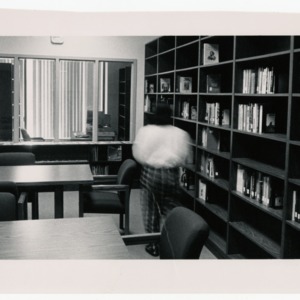 Patron visits the African American Cultural Center library