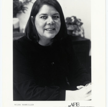 Chief Wilma Mankiller, first female leader of the Cherokee Nation