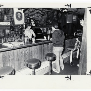 The bar at Mitch's Tavern