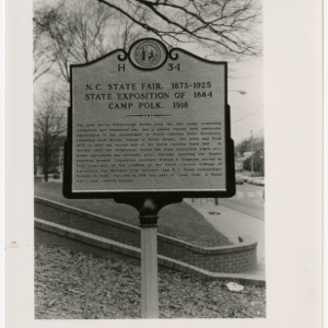 Historical sign for state fair
