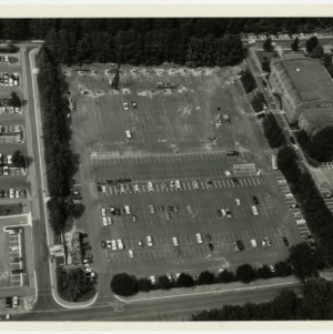 View of parking lot from overhead