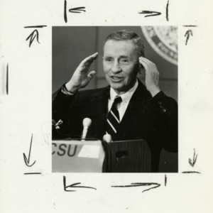 Ross Perot speaking enthusiastically