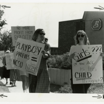 Students protest Playboy