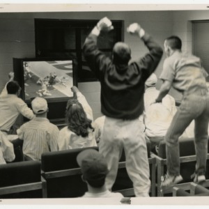 Navy ROTC watches the Superbowl; Kevin deMiranda