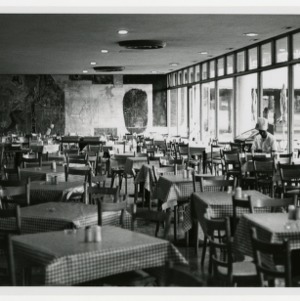 Empty dining hall