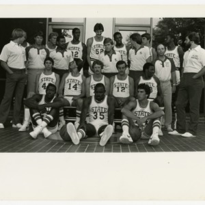 NC State basketball team photo