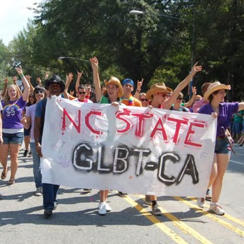 NC State's Gay, Lesbian, Bisexual, Transgender Community Alliance at the NC Pride Parade and Festival