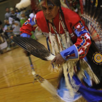 Ceremony at NC State's Native American Student Association Pow Wow