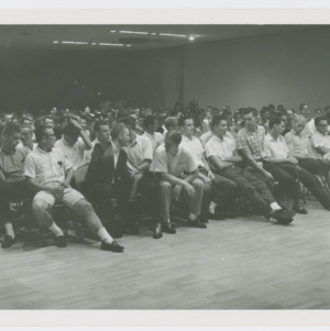 Audience at Orientation Movie, 1961