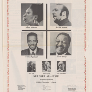 Jazz Festival Poster, November 1, 1968