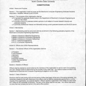 Electrical and Computer Engineering Graduate Student Organization constitution