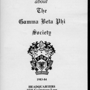 Gamma Beta Phi constitution