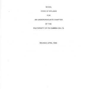 Phi Gamma Delta constitution