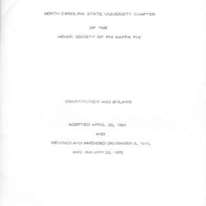 Phi Kappa Phi Honor Society constitution
