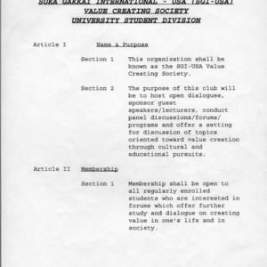 Soka Gakkai International - USA constitution