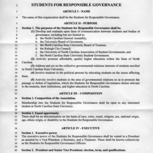 Students for Responsible Governance constitution