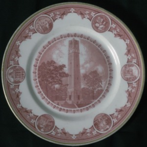 Memorial Bell Tower commemorative plate, 1946