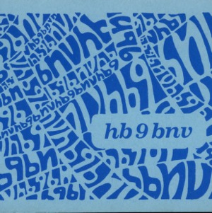 QSL Card from HB9BNV, Neftenbach, Switzerland, to W4ATC, NC State Student Amateur Radio
