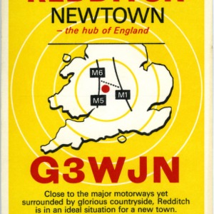 QSL Card from G3WJN, Newtown, England, to W4ATC, NC State Student Amateur Radio