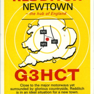 QSL Card from G3HCT, Newtown, England, to W4ATC, NC State Student Amateur Radio