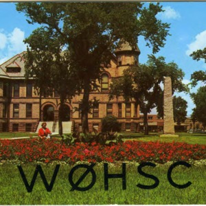QSL Card from W0HSC, Fargo, N.D., to W4ATC, NC State Student Amateur Radio