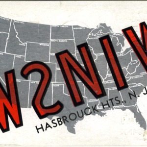 QSL Card from W2NIW, Hasbrouck Hts., N.J., to W4ATC, NC State Student Amateur Radio