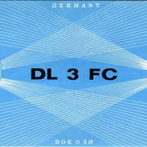 QSL Card from DL3FC, Meschede, Germany, to W4ATC, NC State Student Amateur Radio