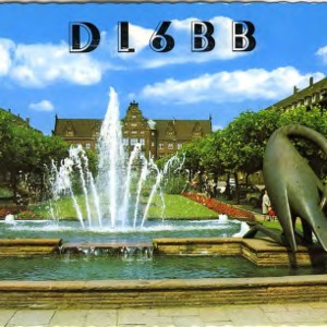 QSL Card from DL6BB, Oberhausen-Sterkrade, Germany, to W4ATC, NC State Student Amateur Radio