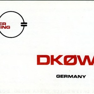 QSL Card from DK0WA, Trier, Germany, to W4ATC, NC State Student Amateur Radio