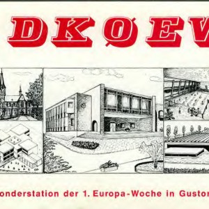 QSL Card from DK0EW, Gustorf, Germany, to W4ATC, NC State Student Amateur Radio