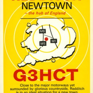 QSL Card from G3HCT, Redditch, England, to W4ATC, NC State Student Amateur Radio