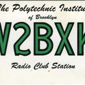 QSL Card from W2BXK, Brooklyn, N.Y., to W4ATC, NC State Student Amateur Radio