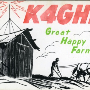 QSL Card from K4GHF, Salem, Va., to W4ATC, NC State Student Amateur Radio